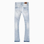 Pantalon jean déchiré aux genoux pour homme