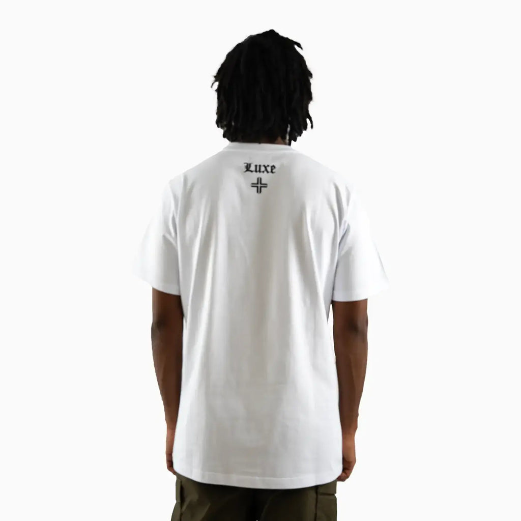 T-shirt à manches courtes avec motif tête de mort As de pique pour homme