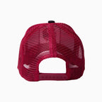 Gorra Trucker Blanca Borgoña El Gallo