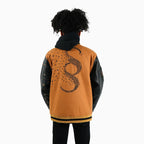 Chaqueta universitaria de lana desteñida para niños