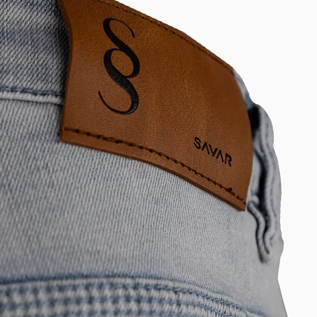 Pantalón Vaquero Liso Ajustado para Hombre