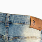 Men's Slim Fit Plain Tinted Washed Jeans Pant