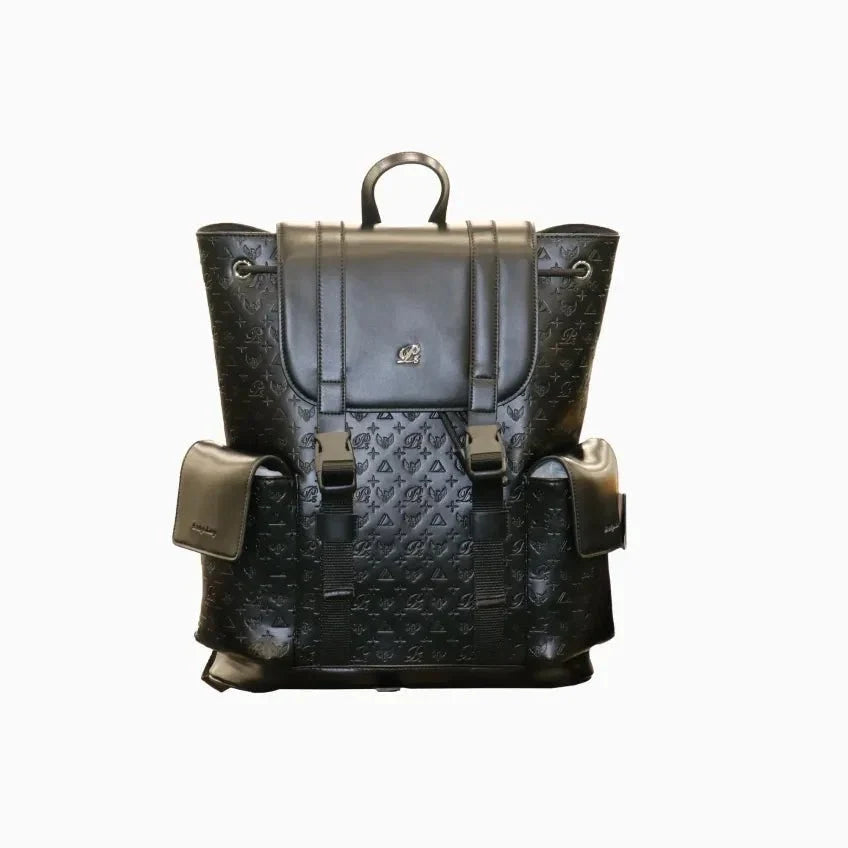 Mochila de cuero con monograma HC -MLHC BBB