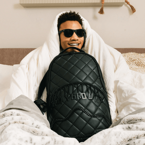 Quilted Logo Backpack