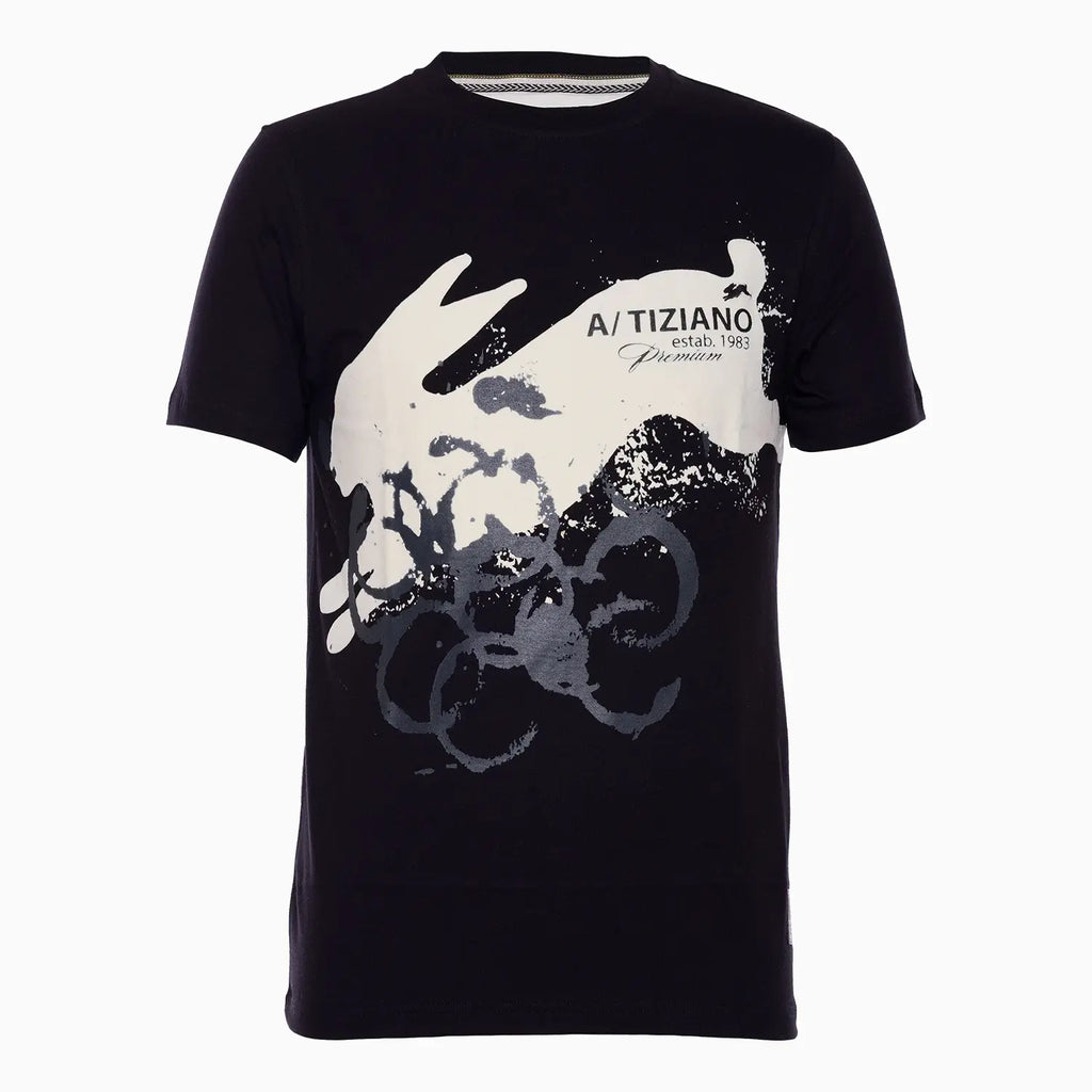Camiseta estampada con gráfico para hombre