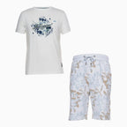 Ensemble T-shirt et short à motifs Tom Chris pour homme