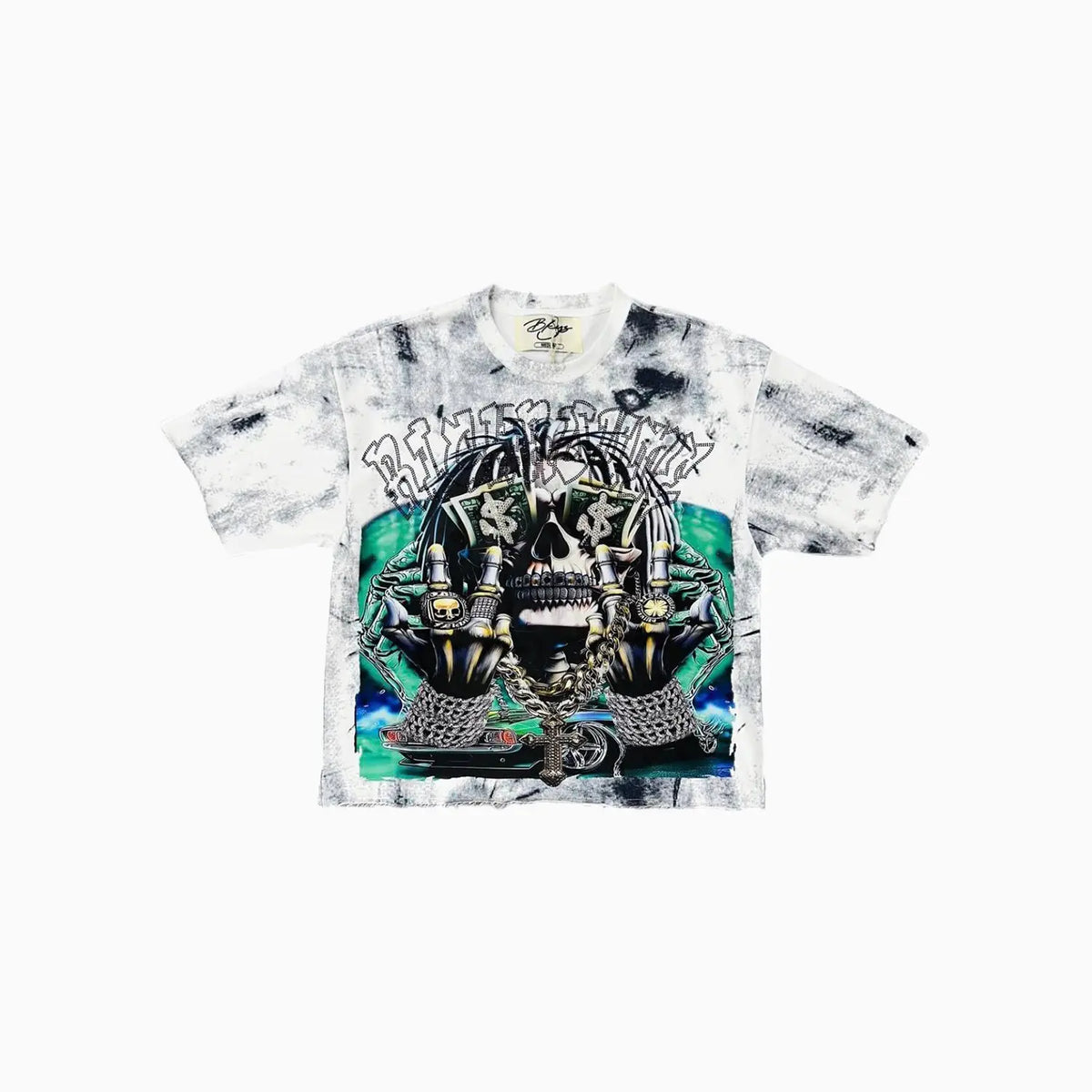Men's Rich Til Death F Terry Cropped T-Shirt