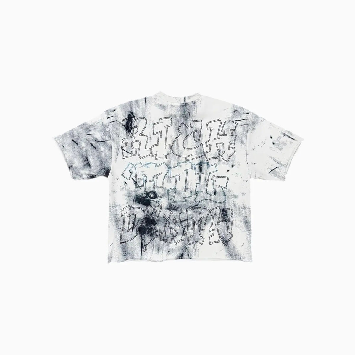 Men's Rich Til Death F Terry Cropped T-Shirt