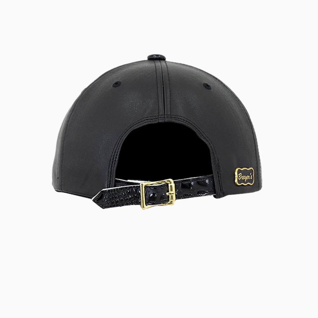 Gorra de reloj de cuero Breyer's Buck 50 Black Edition
