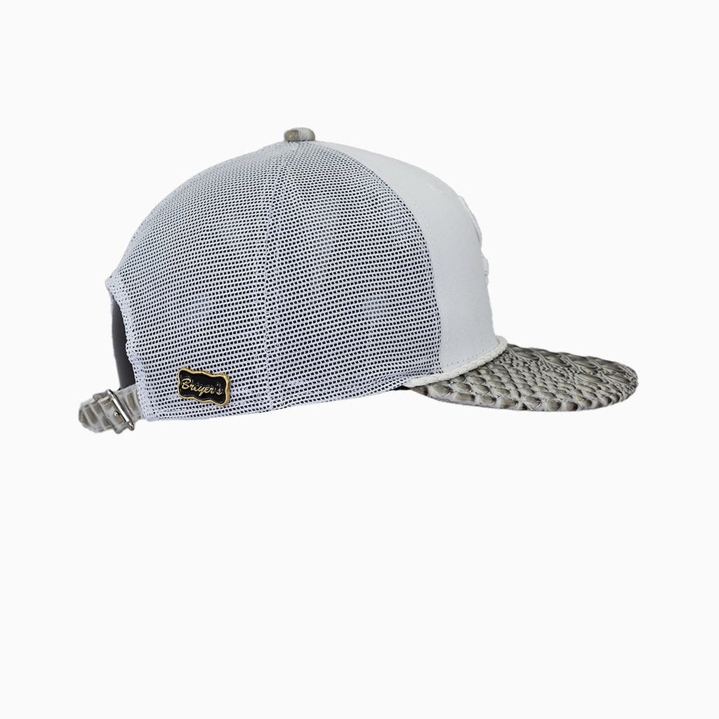 Casquette de camionneur Breyer's Buck 50 Chicago White Sox avec visière en cuir