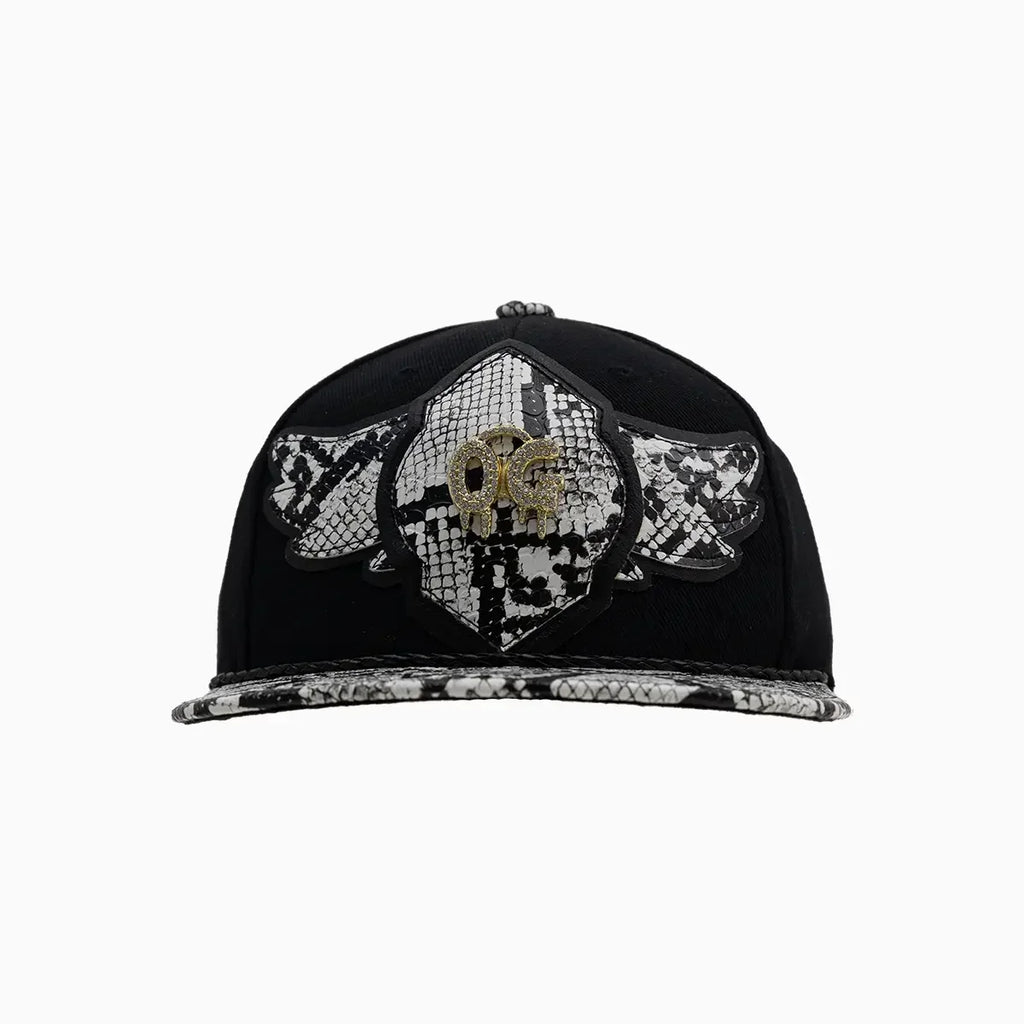 Chapeau en laine Buck 50 OG Breyer avec visière imitation peau de serpent