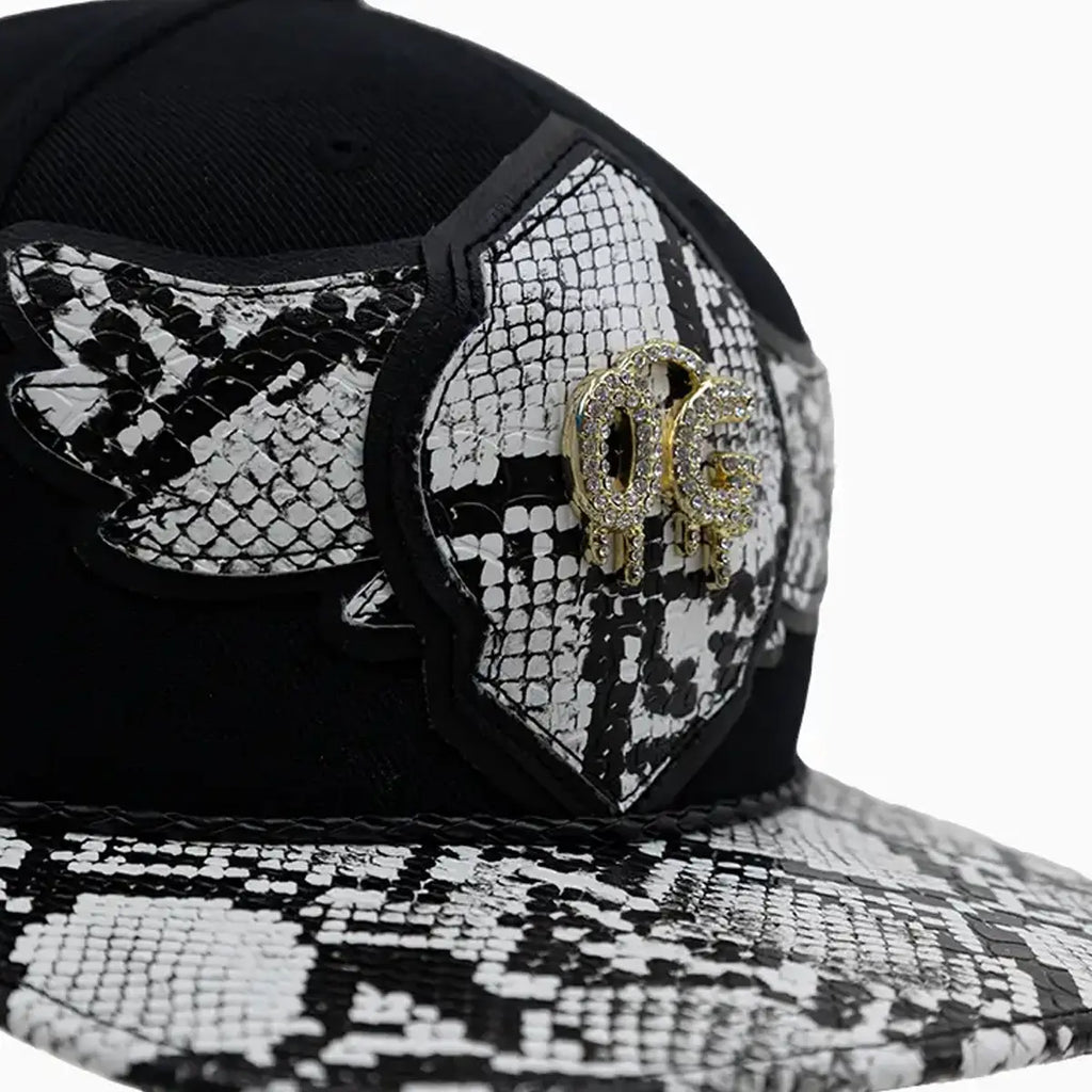 Chapeau en laine Buck 50 OG Breyer avec visière imitation peau de serpent