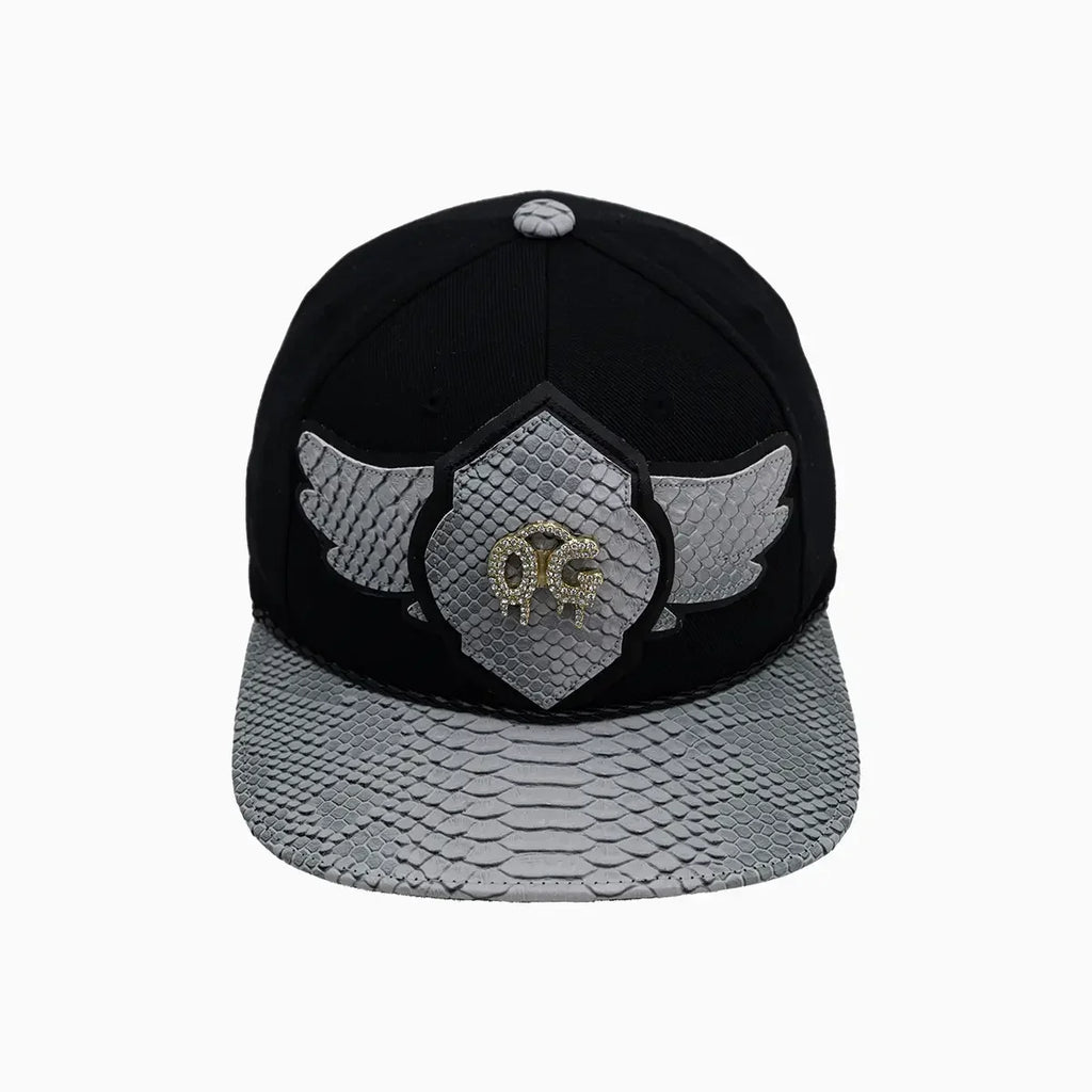 Chapeau en laine Buck 50 OG Breyer avec visière imitation peau de serpent