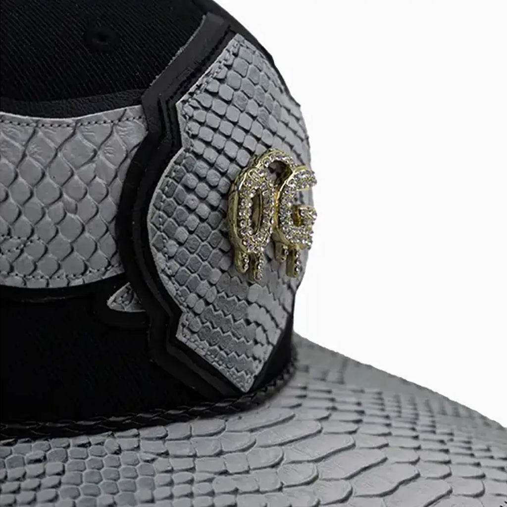 Chapeau en laine Buck 50 OG Breyer avec visière imitation peau de serpent
