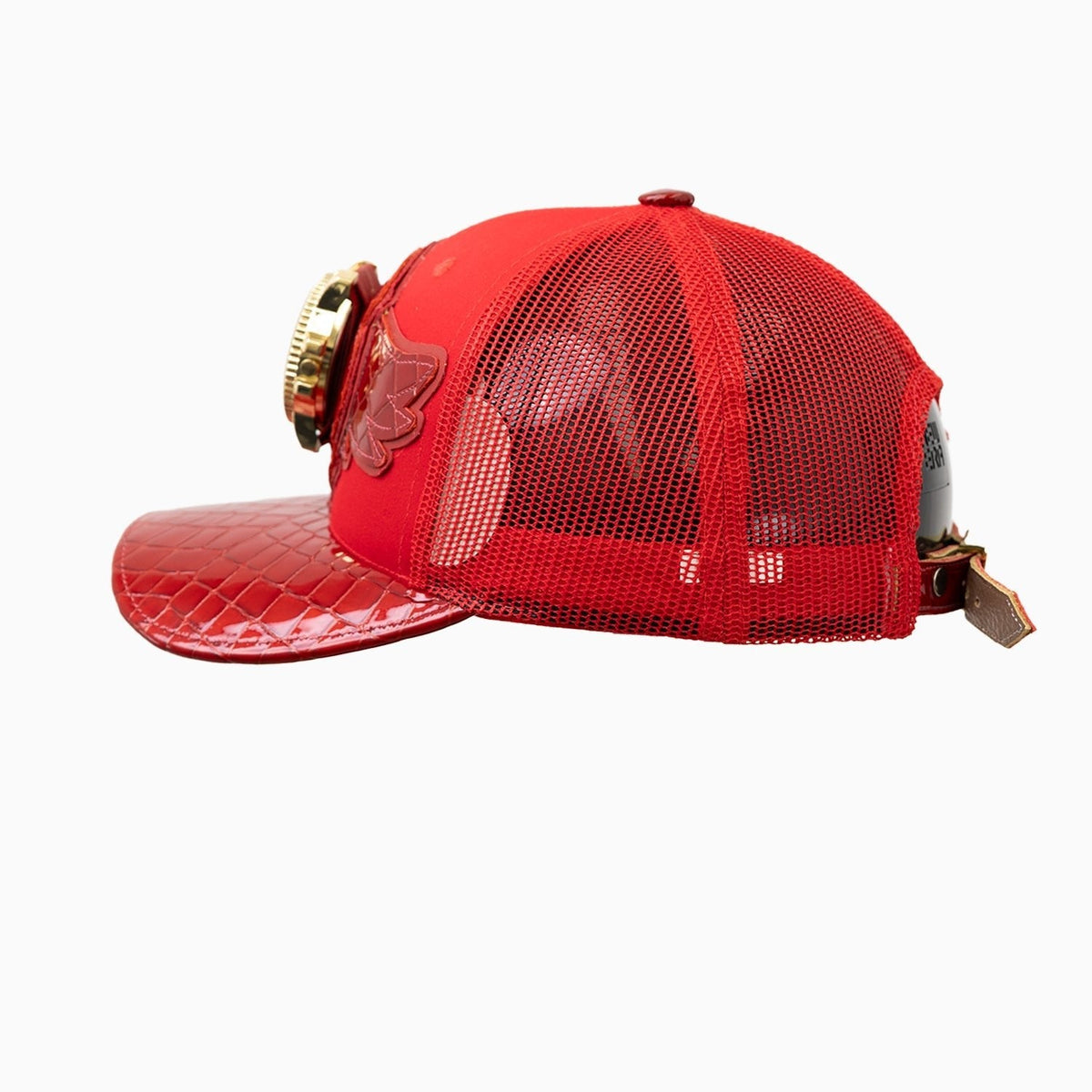 Casquette de routier en laine Buck 50 Breyer avec visière en cuir
