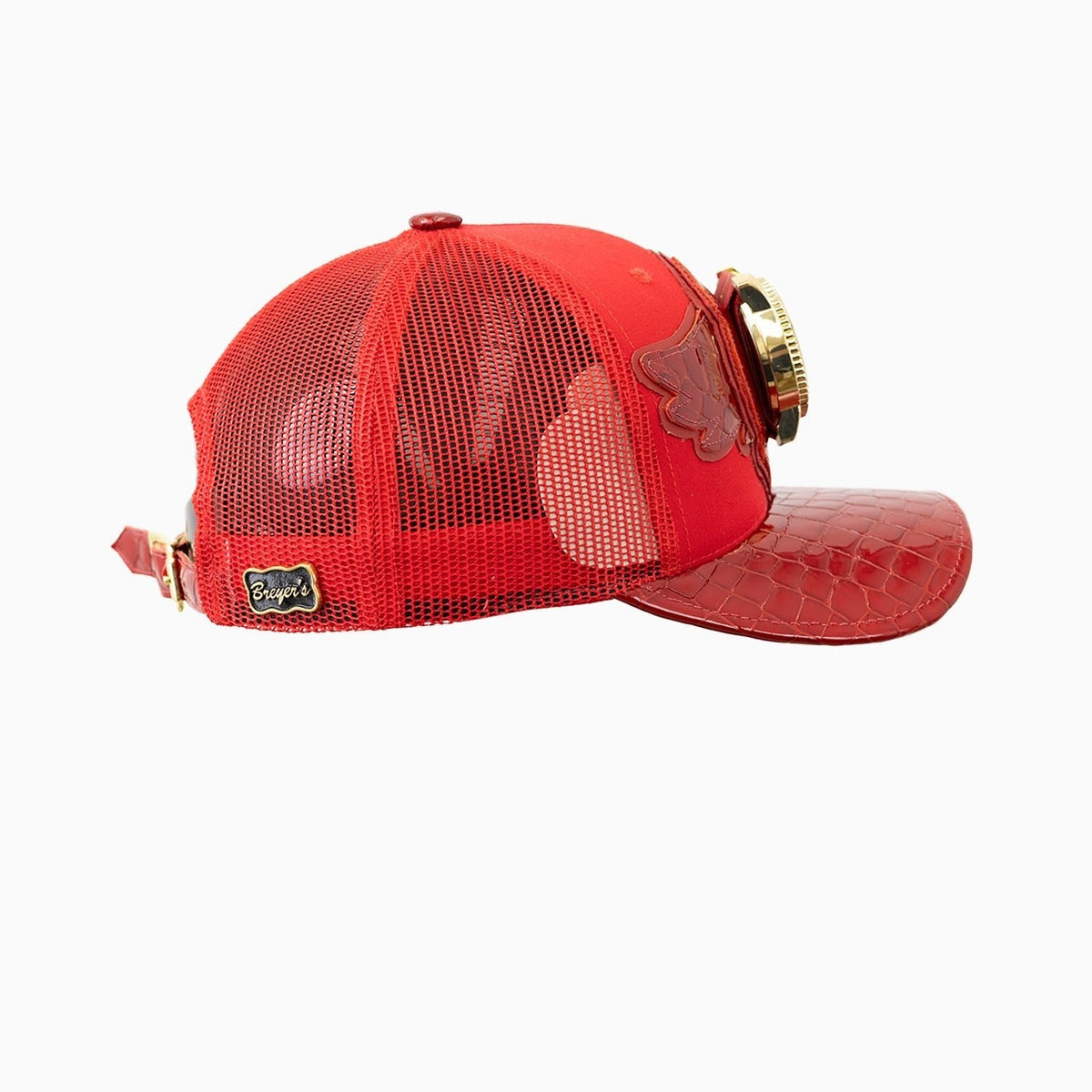 Casquette de routier en laine Buck 50 Breyer avec visière en cuir
