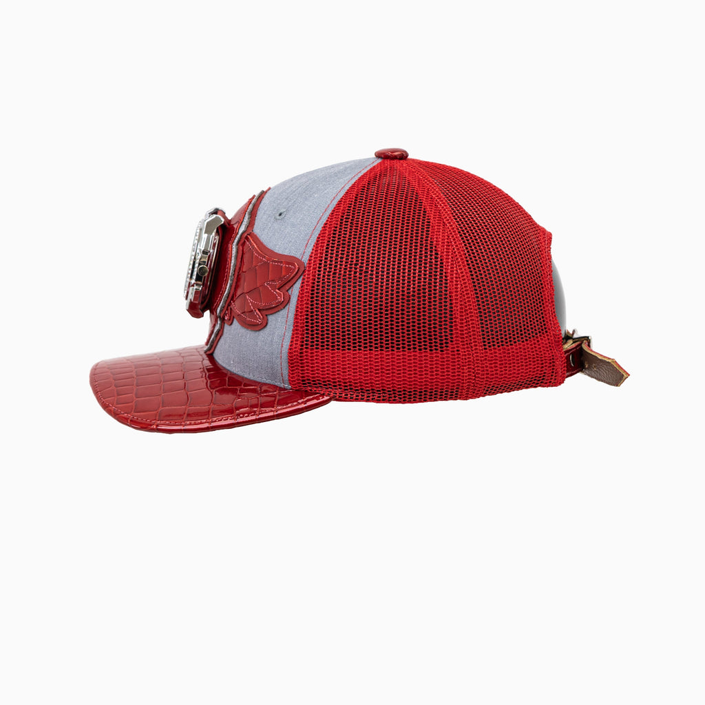 Casquette de routier en laine Buck 50 Breyer avec visière en cuir
