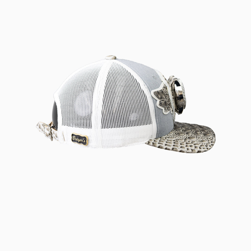 Casquette de routier en laine Buck 50 Breyer avec visière en cuir