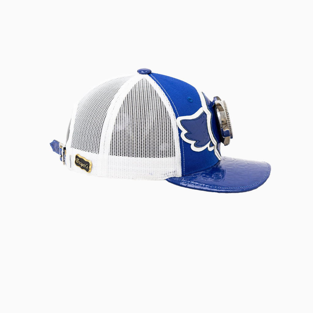 Casquette de routier en laine Buck 50 Breyer avec visière en cuir
