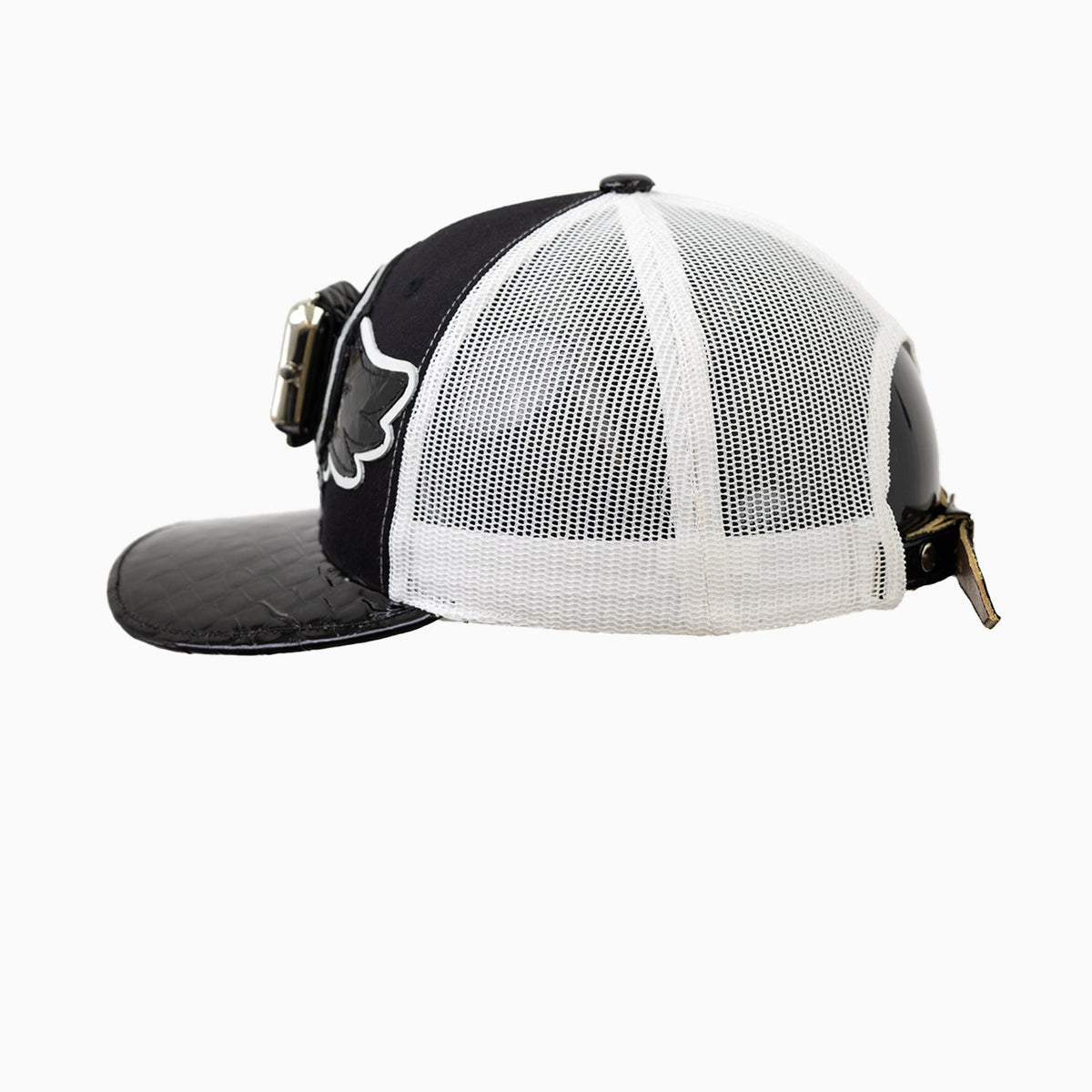 Casquette de routier en laine Buck 50 Breyer avec visière en cuir