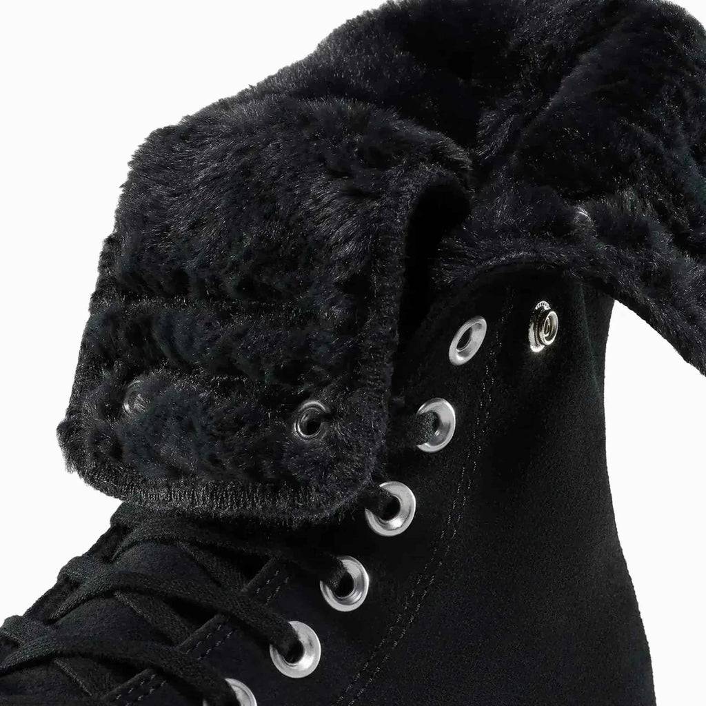 Women's All Star Fold Over Lift X-Hi Faux Fur