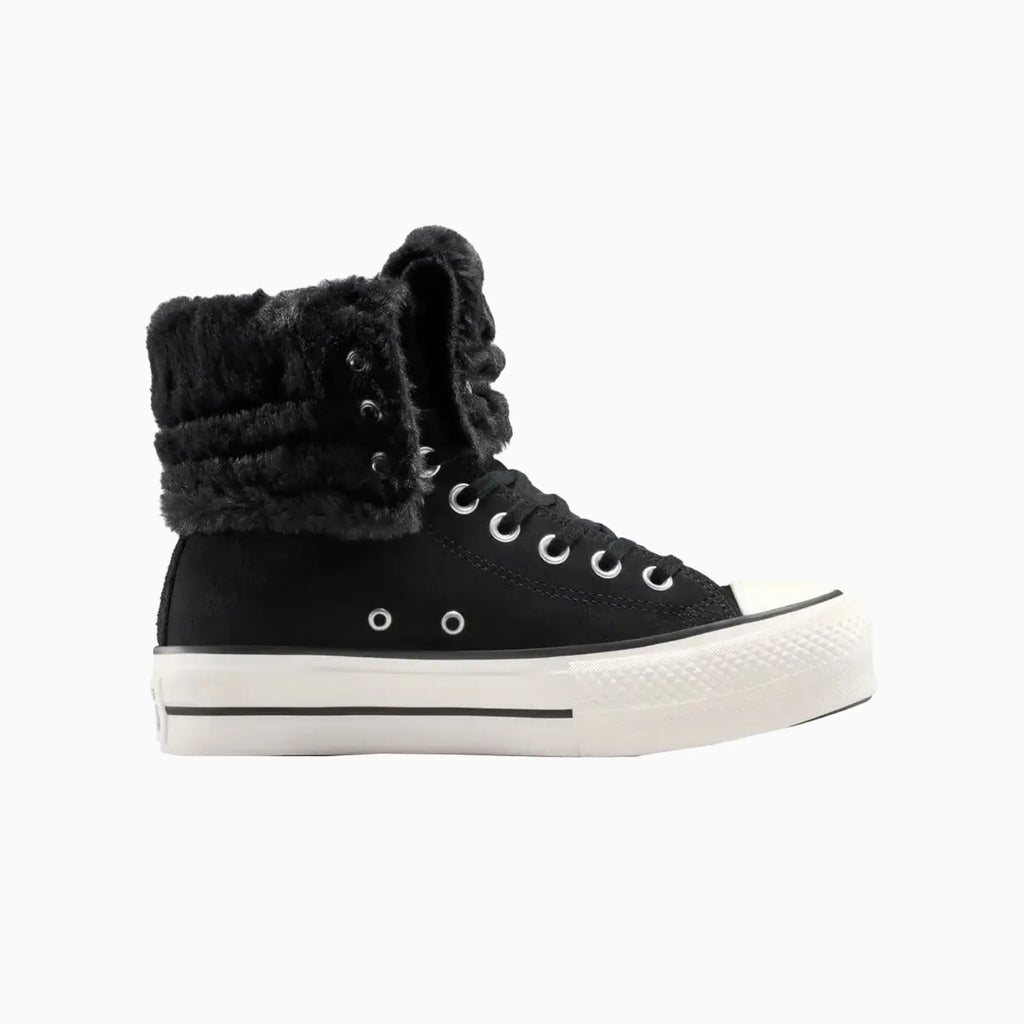 Women's All Star Fold Over Lift X-Hi Faux Fur - Famous | Online Store