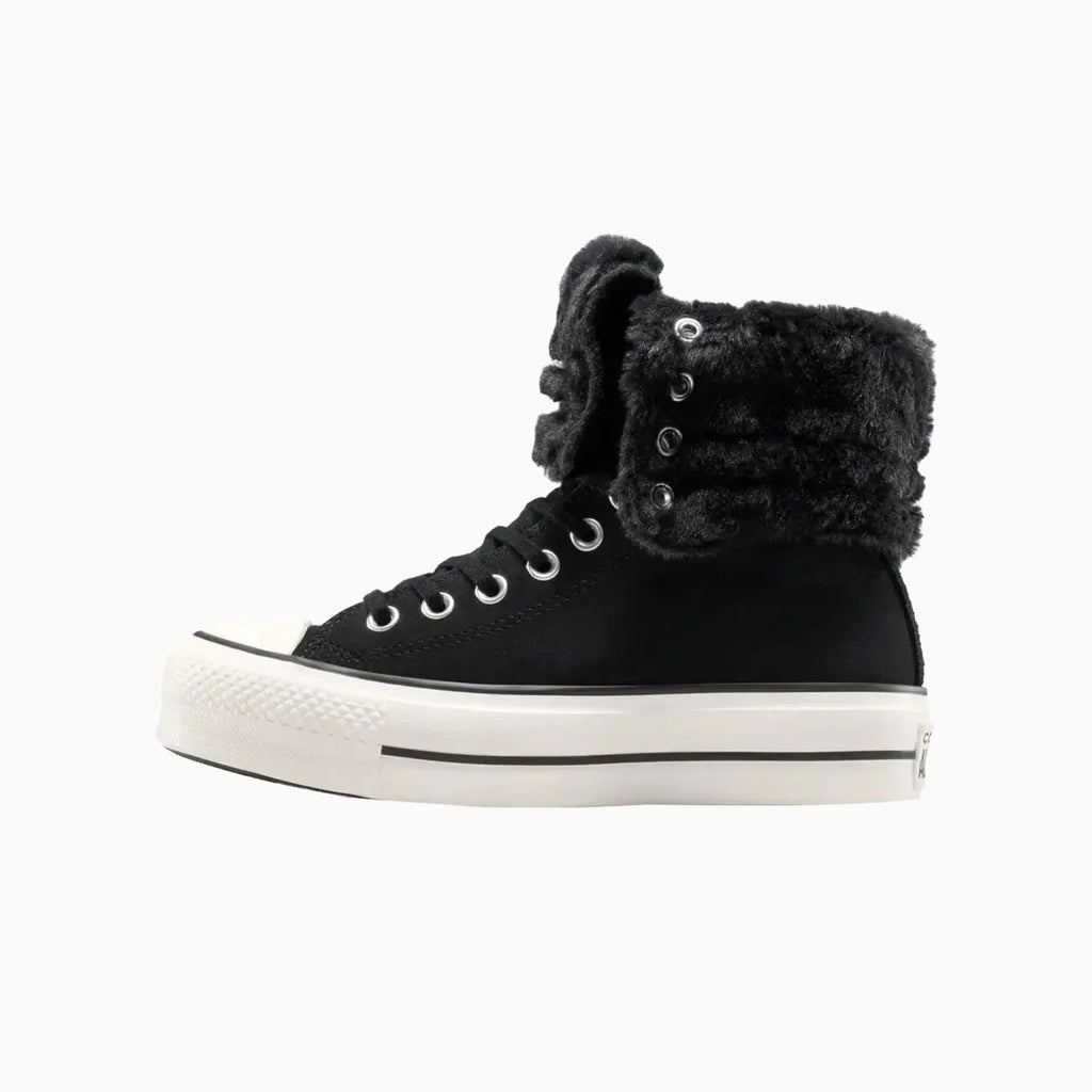 Women's All Star Fold Over Lift X-Hi Faux Fur - Famous | Online Store
