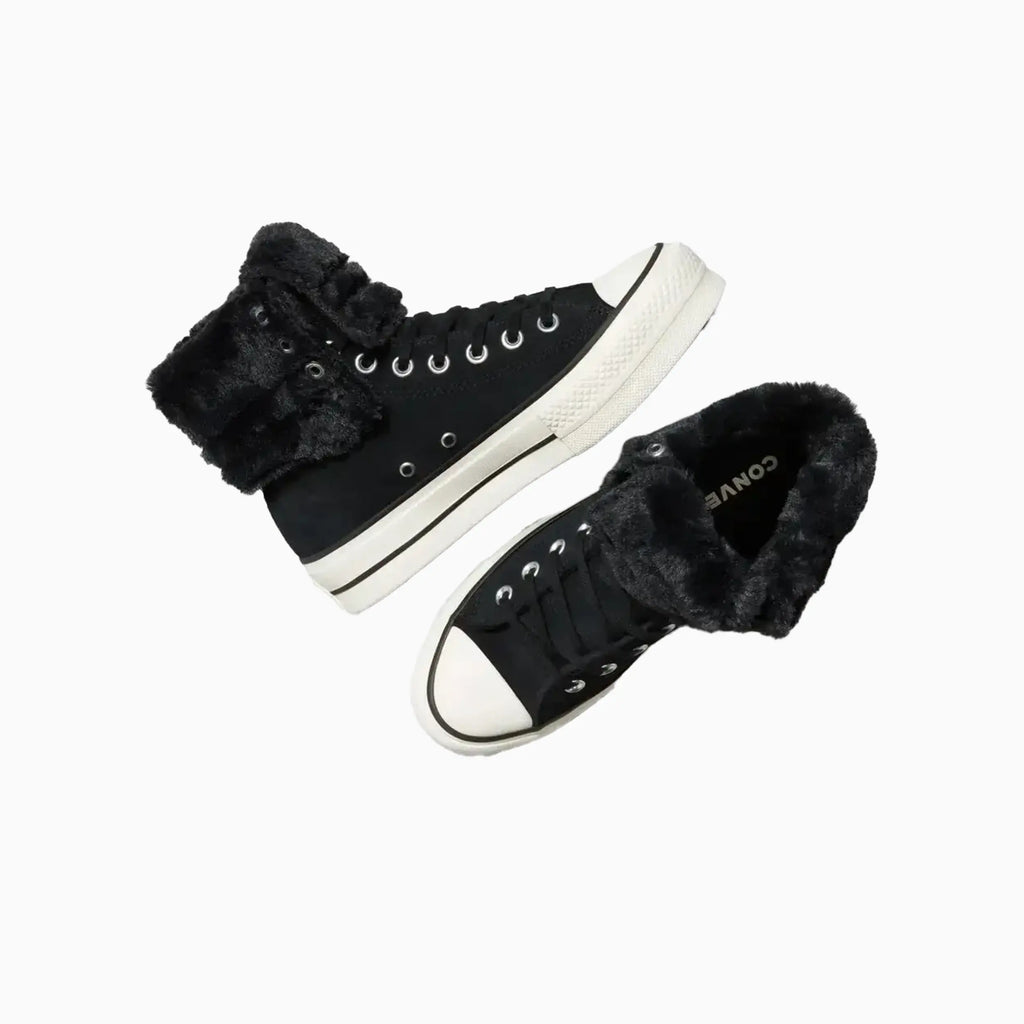 Women's All Star Fold Over Lift X-Hi Faux Fur - Famous | Online Store