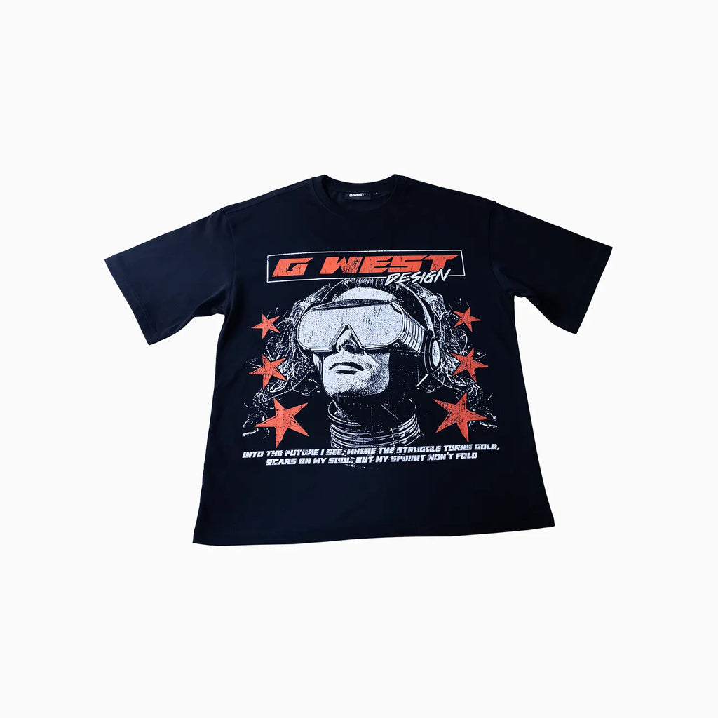 T-shirt Homme Effet Usé \"Visionary Vibes\"