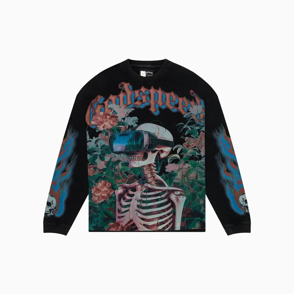 Sudadera de manga larga con estampado floral Vision para hombre