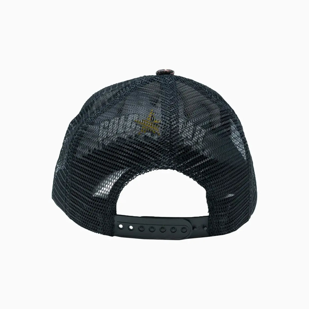Goat Brown Leather Trucker Hat