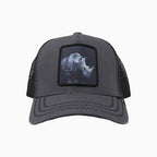 La casquette de camionneur en maille « Rhinocéros de charbon »