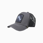 La casquette de camionneur en maille « Rhinocéros de charbon »