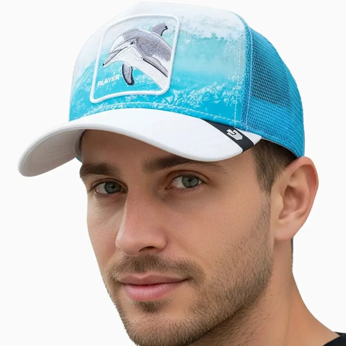 Dolphin In The Element Trucker Hat