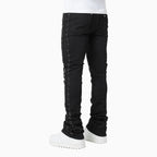 Pantalón vaquero para hombre con adornos de cruces negras