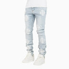 Pantalón de mezclilla Icon V2 azul aguamarina para hombre