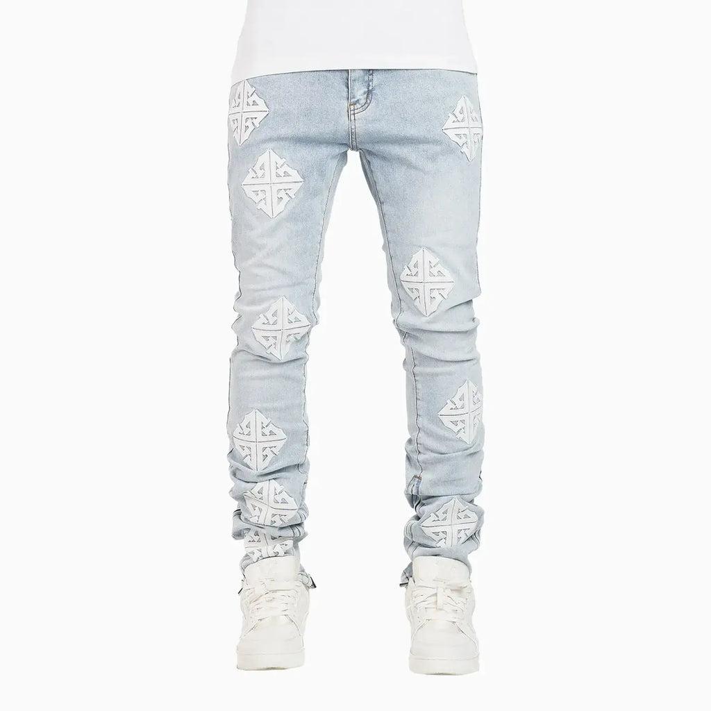 Pantalón de mezclilla Icon V2 azul aguamarina para hombre