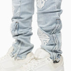 Pantalón de mezclilla Icon V2 azul aguamarina para hombre