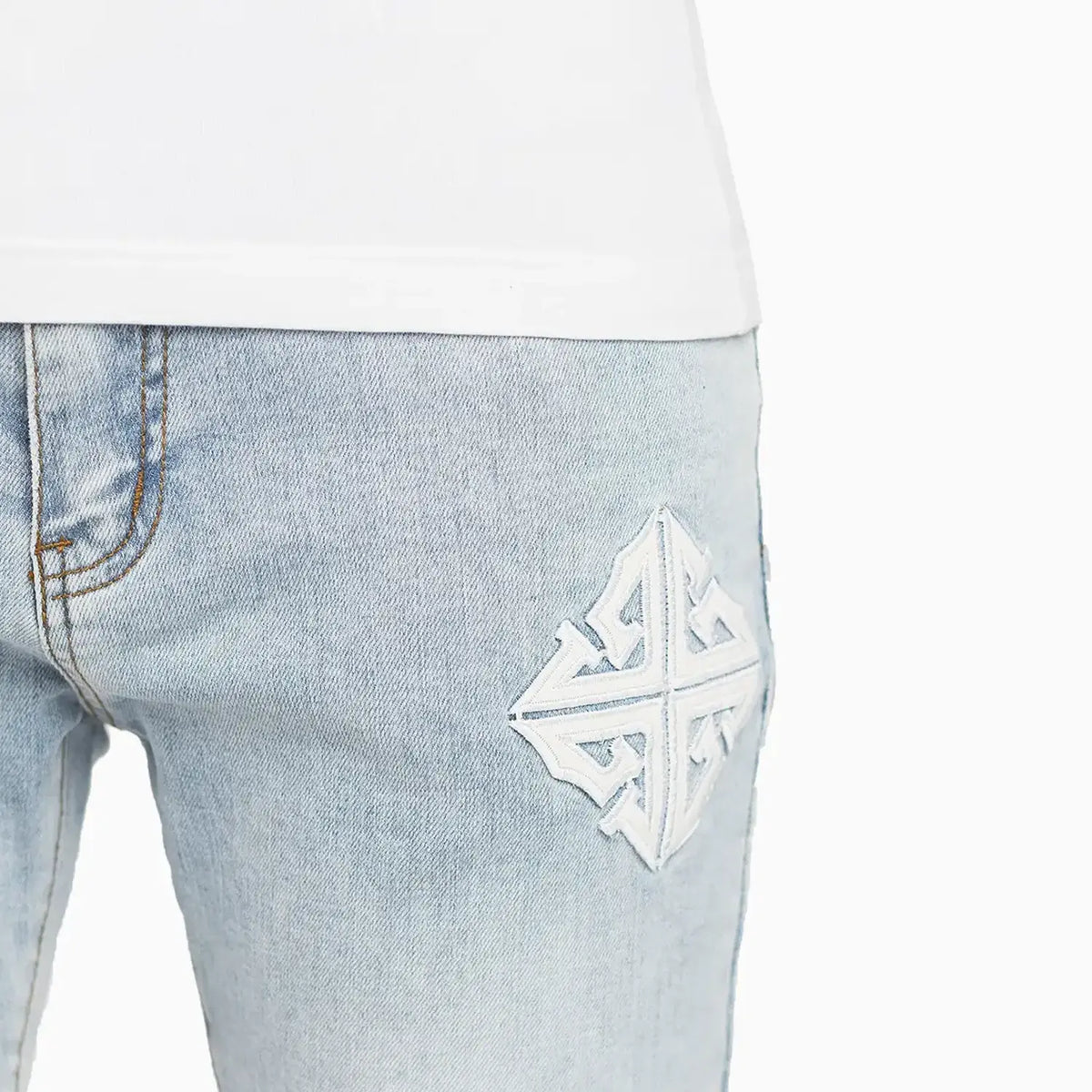 Pantalón de mezclilla Icon V2 azul aguamarina para hombre