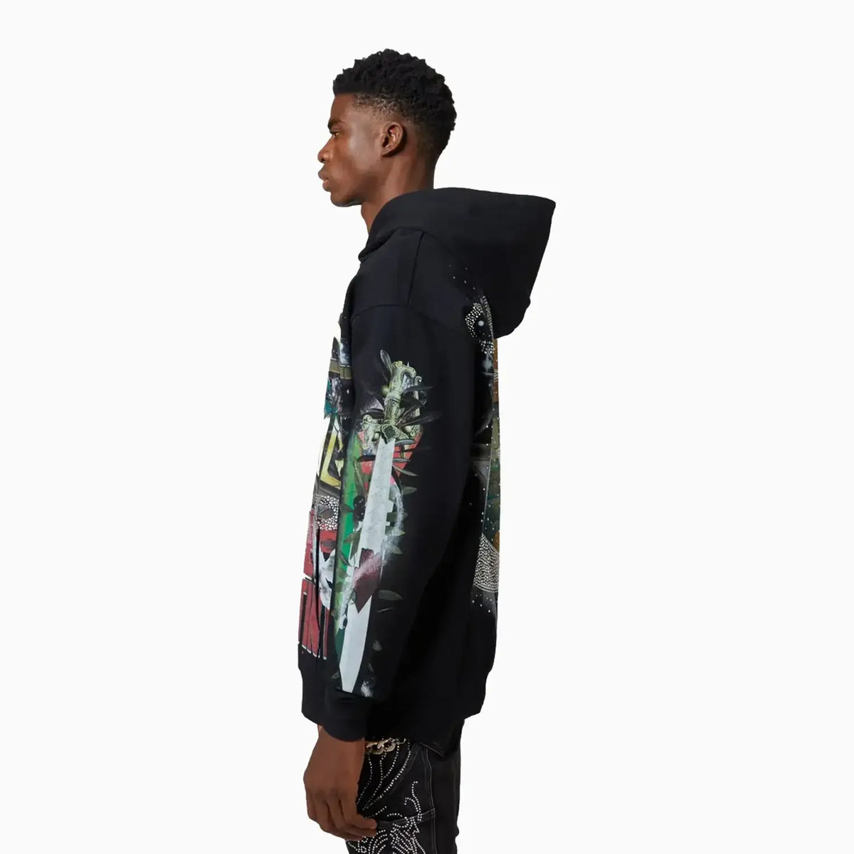 Men's Black Free Palestine Hoodie