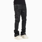 Men's Black Icon Embellished Denim Pant