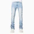 Pantalones de mezclilla adornados con cruces para hombre