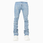 Pantalon en denim Spider bleu acier pour homme