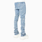 Pantalon en denim Spider bleu acier pour homme