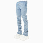 Pantalon en denim Spider bleu acier pour homme