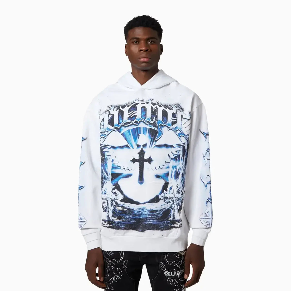Men's White Heavens Vault Hoodie