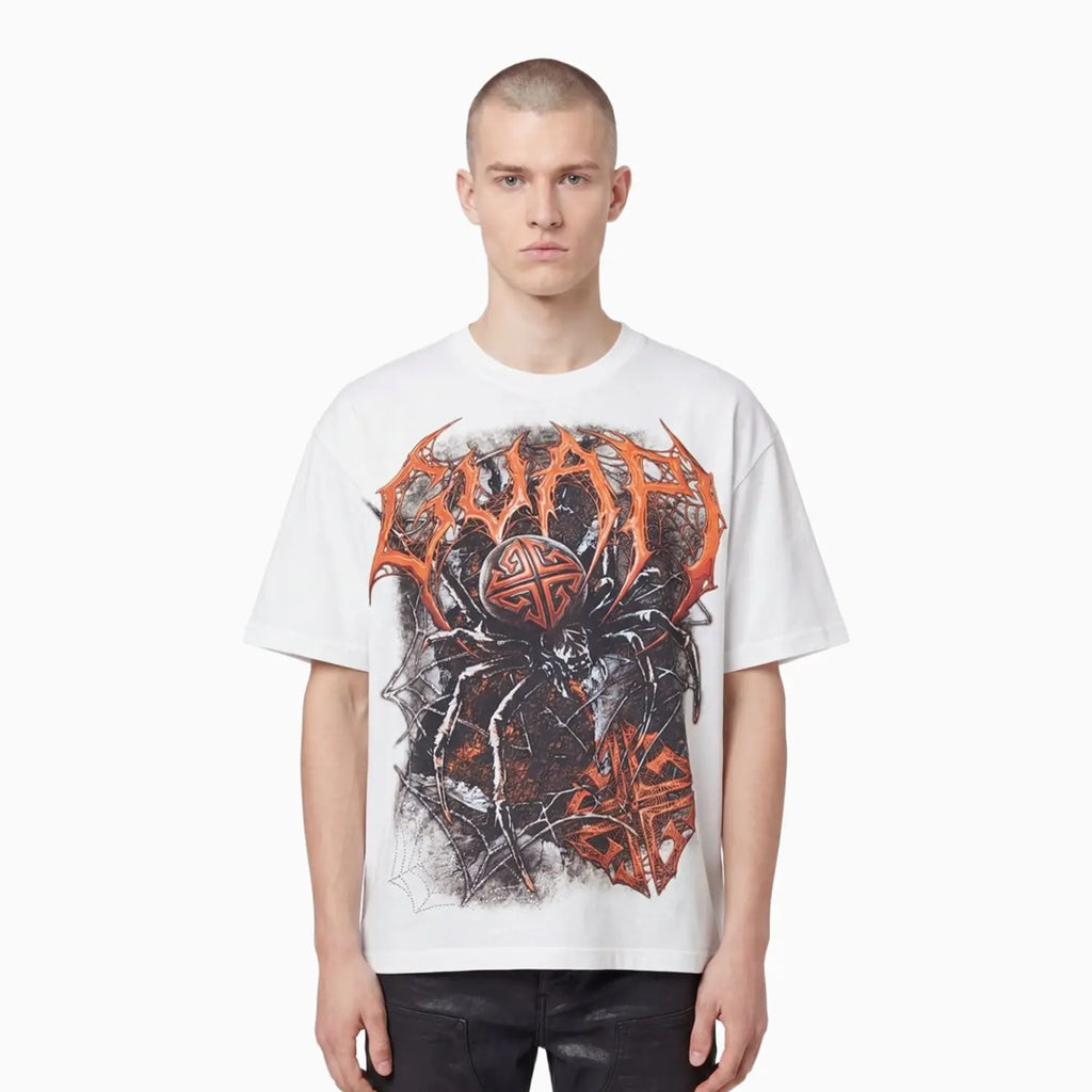 T-shirt blanc araignée homme