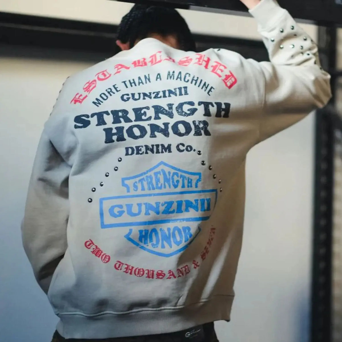 Men's Strength Honor Crew Neck Sweat Shirt
