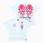 T-shirt teint en pièce effet flammé pour homme