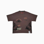 T-shirt oversize streetwear à imprimé graphique de papillon de nuit pour homme